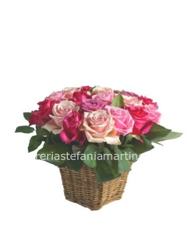 Cestino di rose