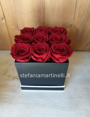 Flower box rose stabilizzate