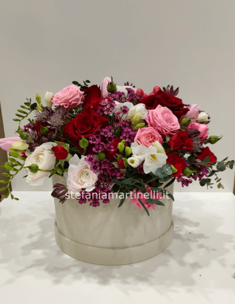 Flower box  in velluto
