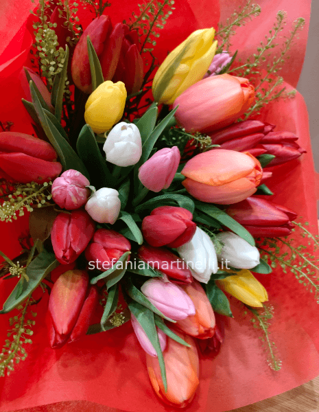 Bouquet 30 tulipani misti